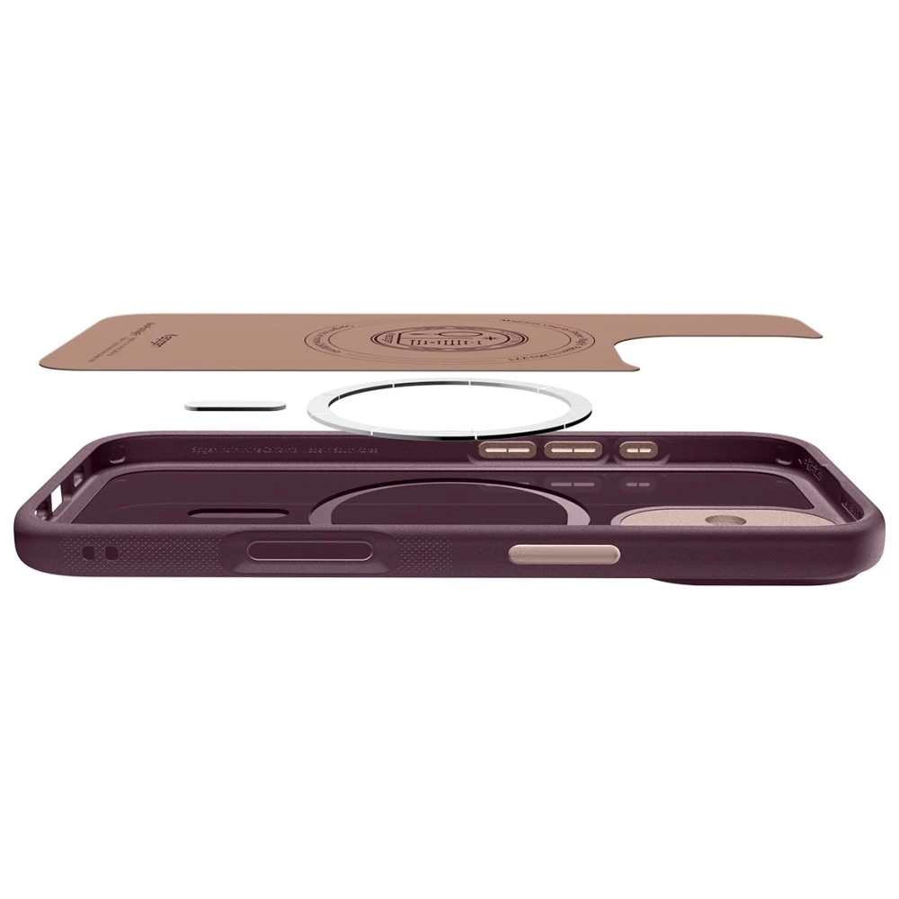 Dėklas Spigen Nano Pop Mag Magsafe iPhone 17 burgundy bean