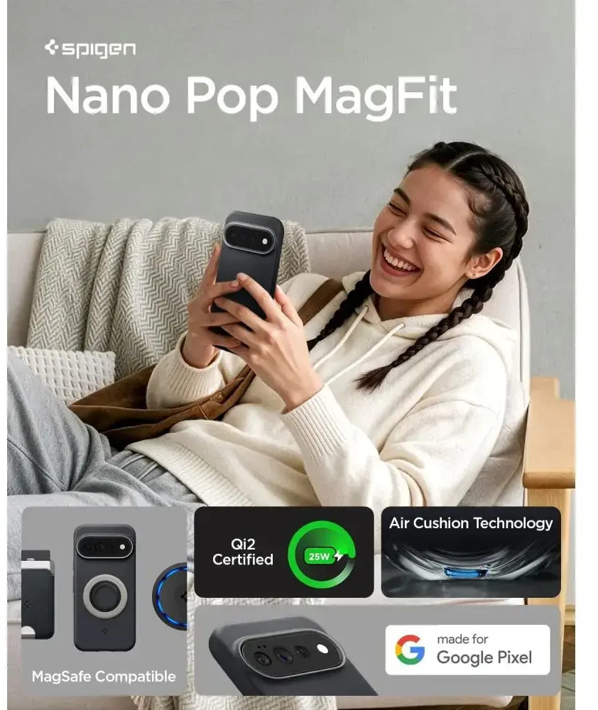 Dėklas SPIGEN NANO POP MAG MAGSAFE GOOGLE PIXEL 11 PRO XL Juodas SESAME
