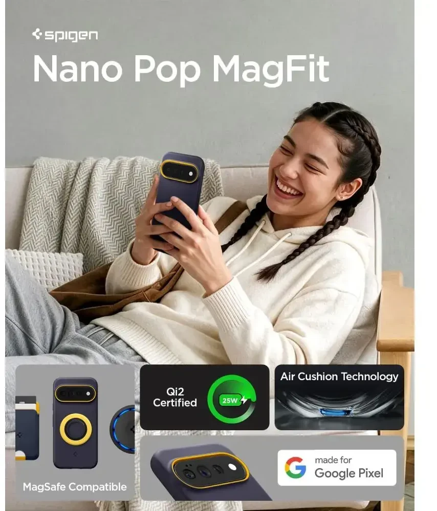 Dėklas SPIGEN NANO POP MAG MAGSAFE GOOGLE PIXEL 11 PRO XL BLUEBERRY NAVY
