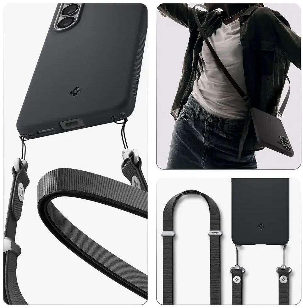Spigen Nano POP Mag MagSafe dėklas Samsung Galaxy S26 Juodas sesame