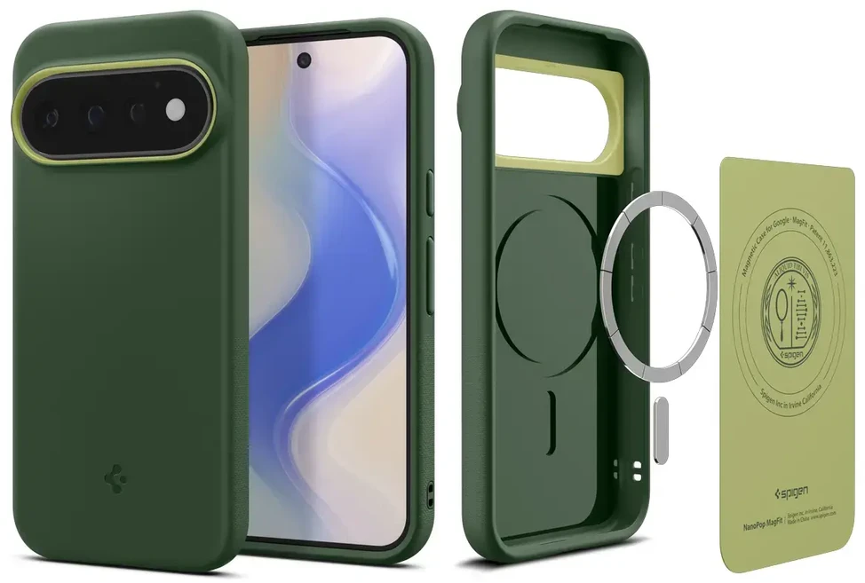 Dėklas Spigen Nano Pop MagSafe, avokado žalumo – Google Pixel 11 Pro
