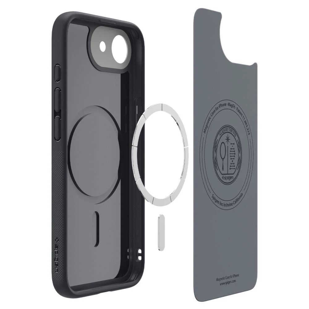 Dėklas Spigen Nano Pop MagSafe iPhone 16e Case - Matte Juodas