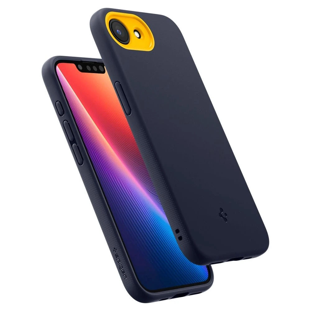 „Spigen Nano Pop MagSafe“ dėklas, skirtas iPhone 16e / 17e – tamsiai mėlynas Mėlyna