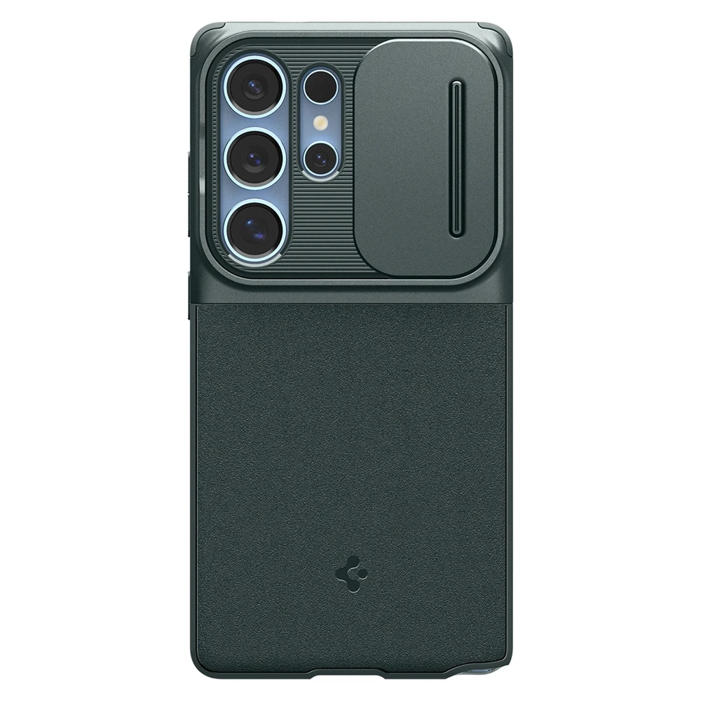 Spigen Optik Armor dėklas skirtas Samsung Galaxy S25 Ultra – žalios spalvos