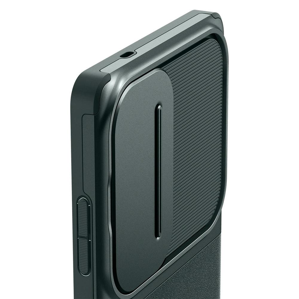 Spigen Optik Armor dėklas skirtas Samsung Galaxy S25 Ultra – žalios spalvos