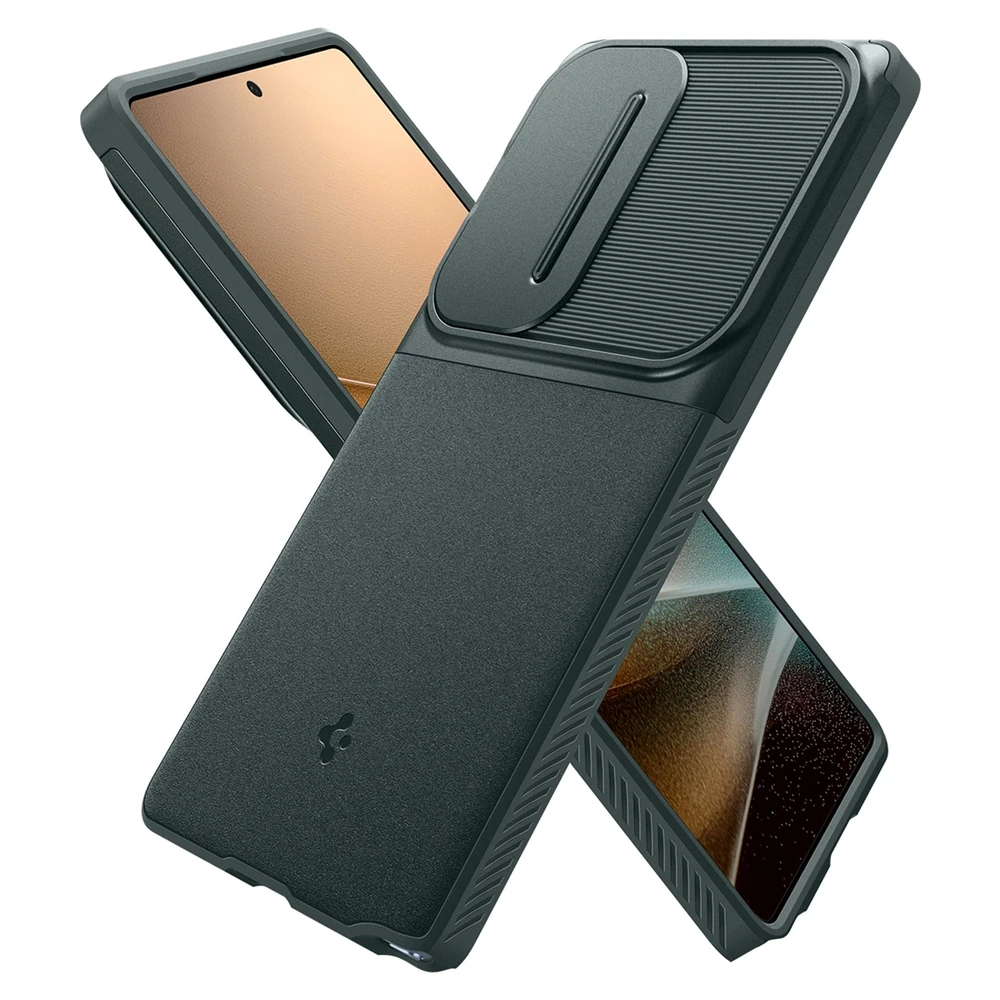 Spigen Optik Armor dėklas skirtas Samsung Galaxy S25 Ultra – žalios spalvos