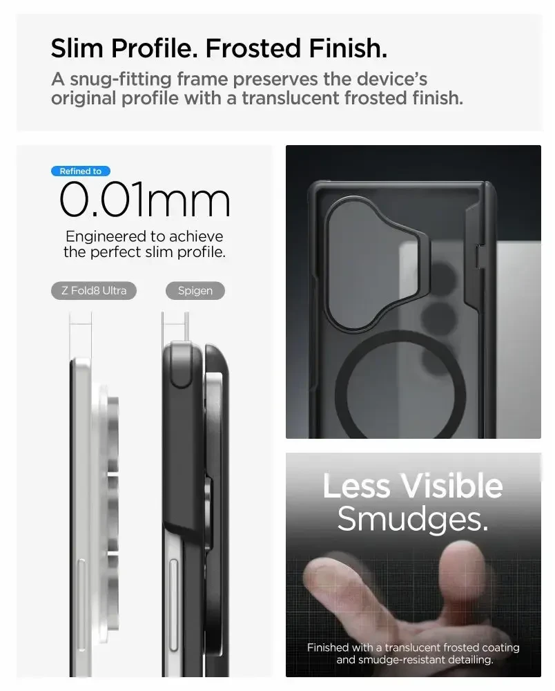 Dėklas SPIGEN OPTIK ARMOR PRO MAGSAFE GALAXY Z FOLD 8 ULTRA Juodas