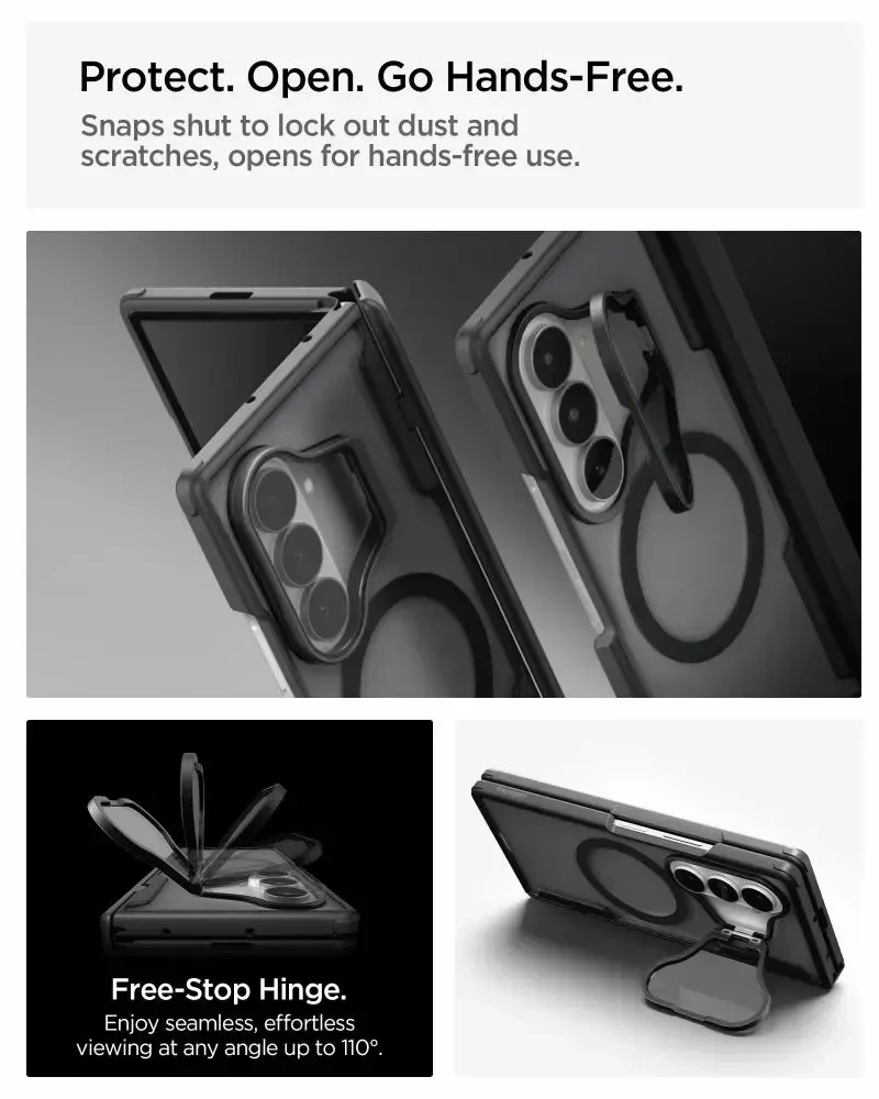 Dėklas SPIGEN OPTIK ARMOR PRO MAGSAFE GALAXY Z FOLD 8 ULTRA Juodas