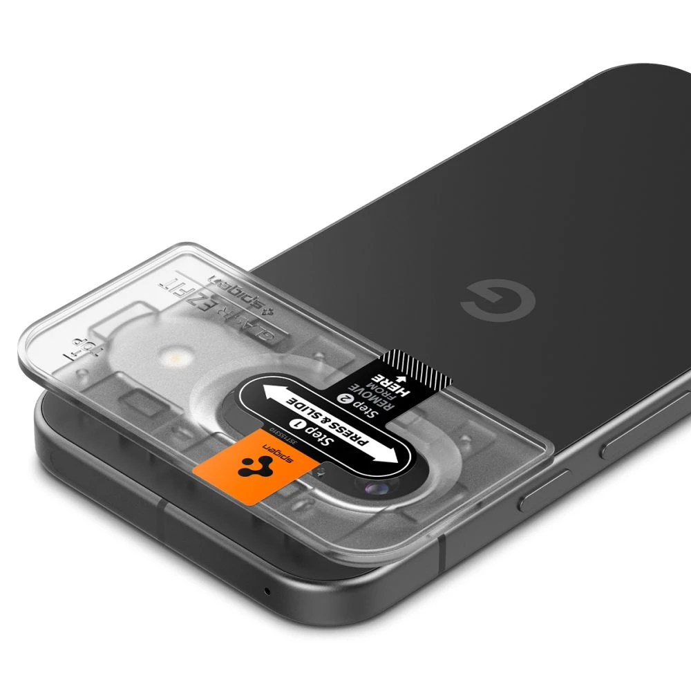 „Spigen Glass tR EZ Fit Optik“ 2 vnt., krištolo skaidrumo – „Google Pixel 9“