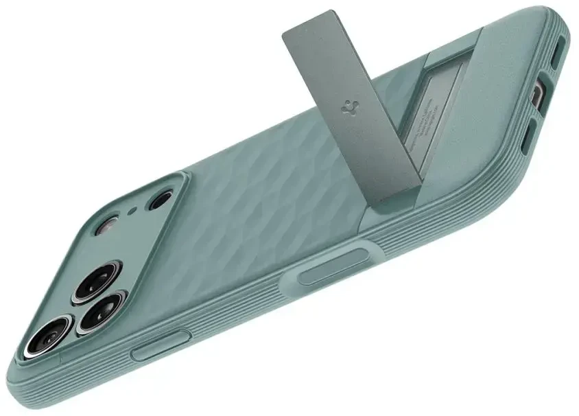 Spigen Parallax "S" MagSafe dėklas skirtas Apple iPhone 17 Pro - žalios spalvos