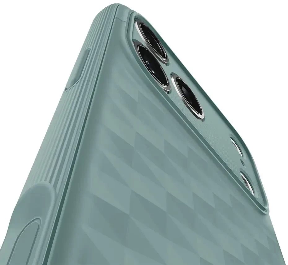 Spigen Parallax "S" MagSafe dėklas skirtas Apple iPhone 17 Pro - žalios spalvos