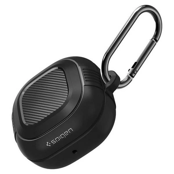 Spigen Rugged Armor, juodos spalvos – Samsung Galaxy Buds FE/Buds 2/Buds Pro 2/Buds Pro/Buds Live