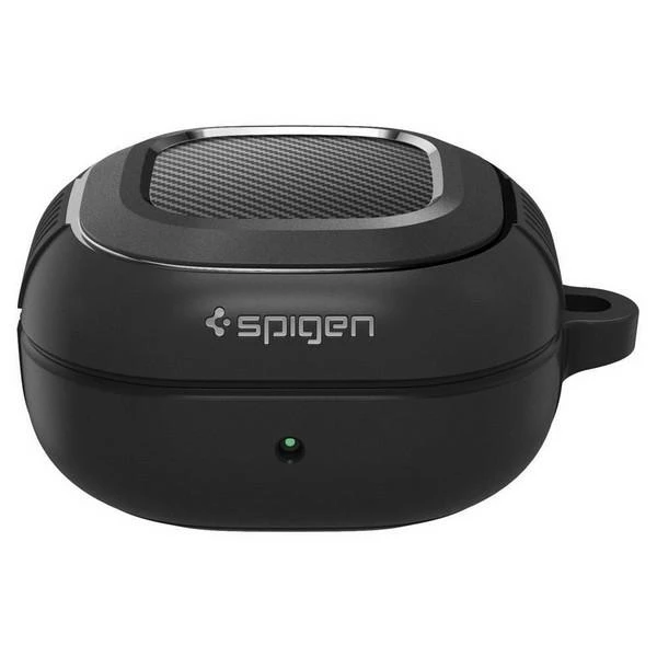 Spigen Rugged Armor, juodos spalvos – Samsung Galaxy Buds FE/Buds 2/Buds Pro 2/Buds Pro/Buds Live
