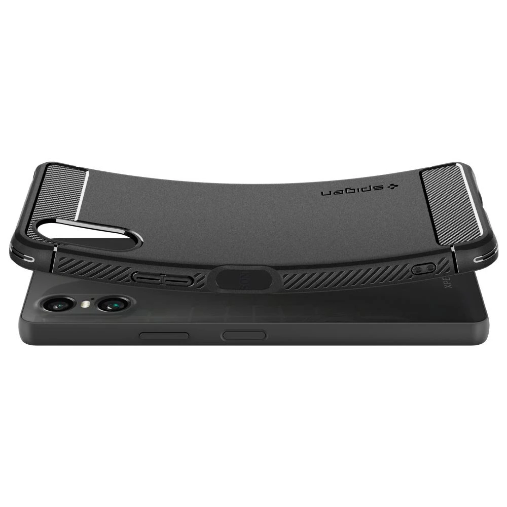 Sony Xperia 10 VI Spigen Rugged Armor Matte dėklas telefonui juodos spalvos