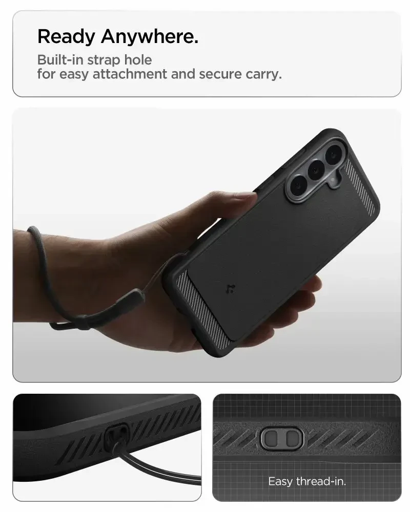 Dėklas SPIGEN RUGGED ARMOR GALAXY S25 FE / S26 FE matinis juodas