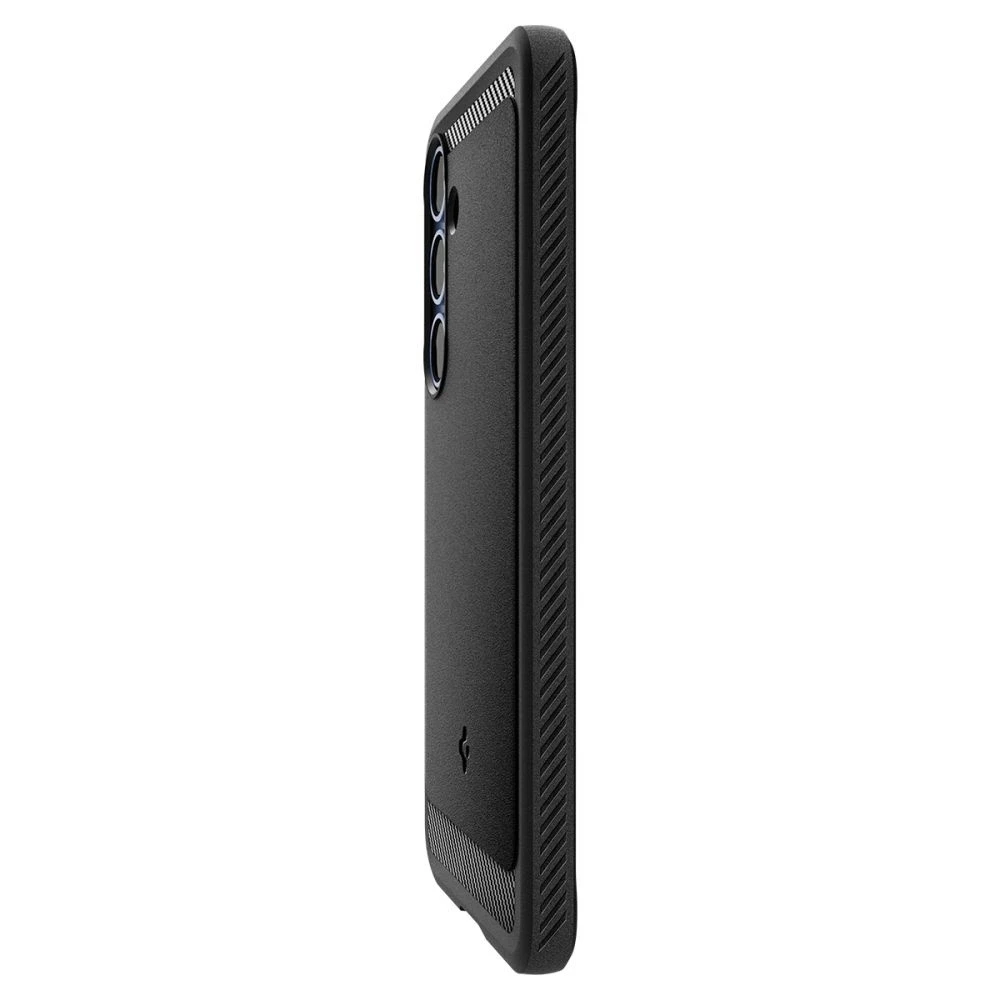 Dėklas Spigen Rugged Armor MagSafe, matinės juodos spalvos – Samsung Galaxy S25+