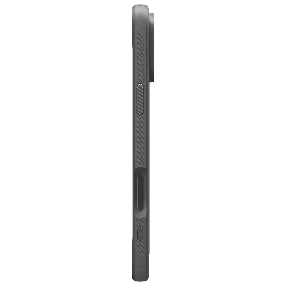 Spigen Rugged Armor Mag MagSafe dėklas skirtas iPhone 17 Pro – pilkos spalvos