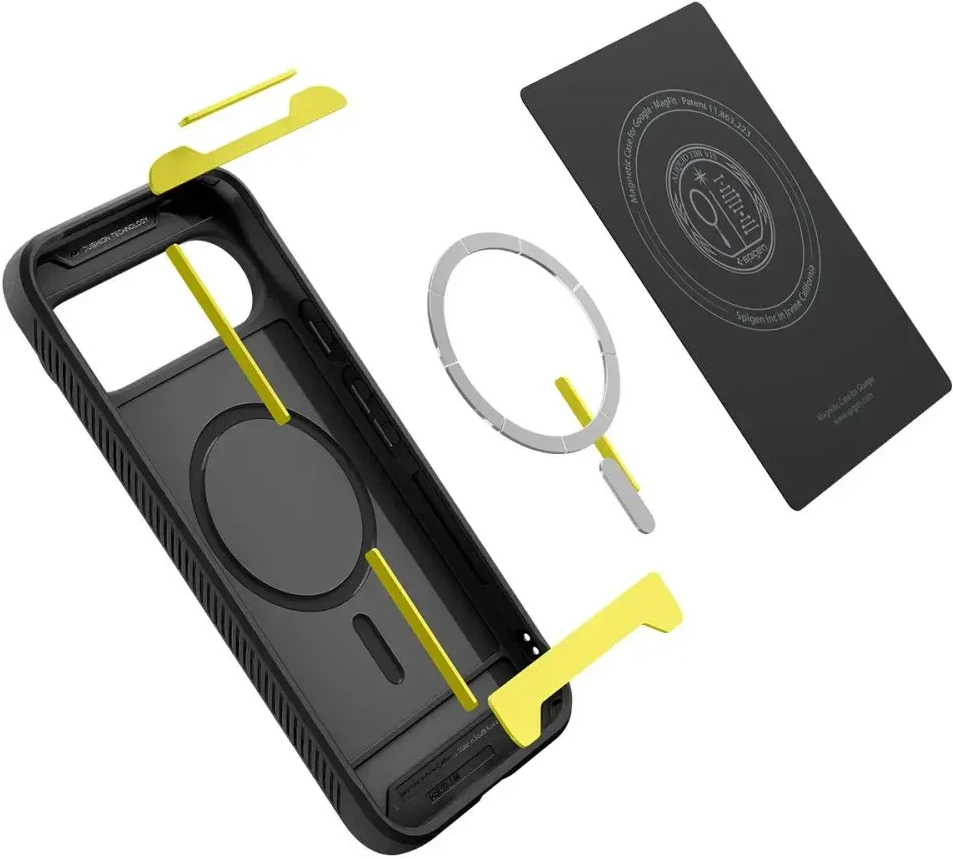 Dėklas Spigen Rugged Armor Mag Magsafe Google Pixel 10 Pro XL matte juodas