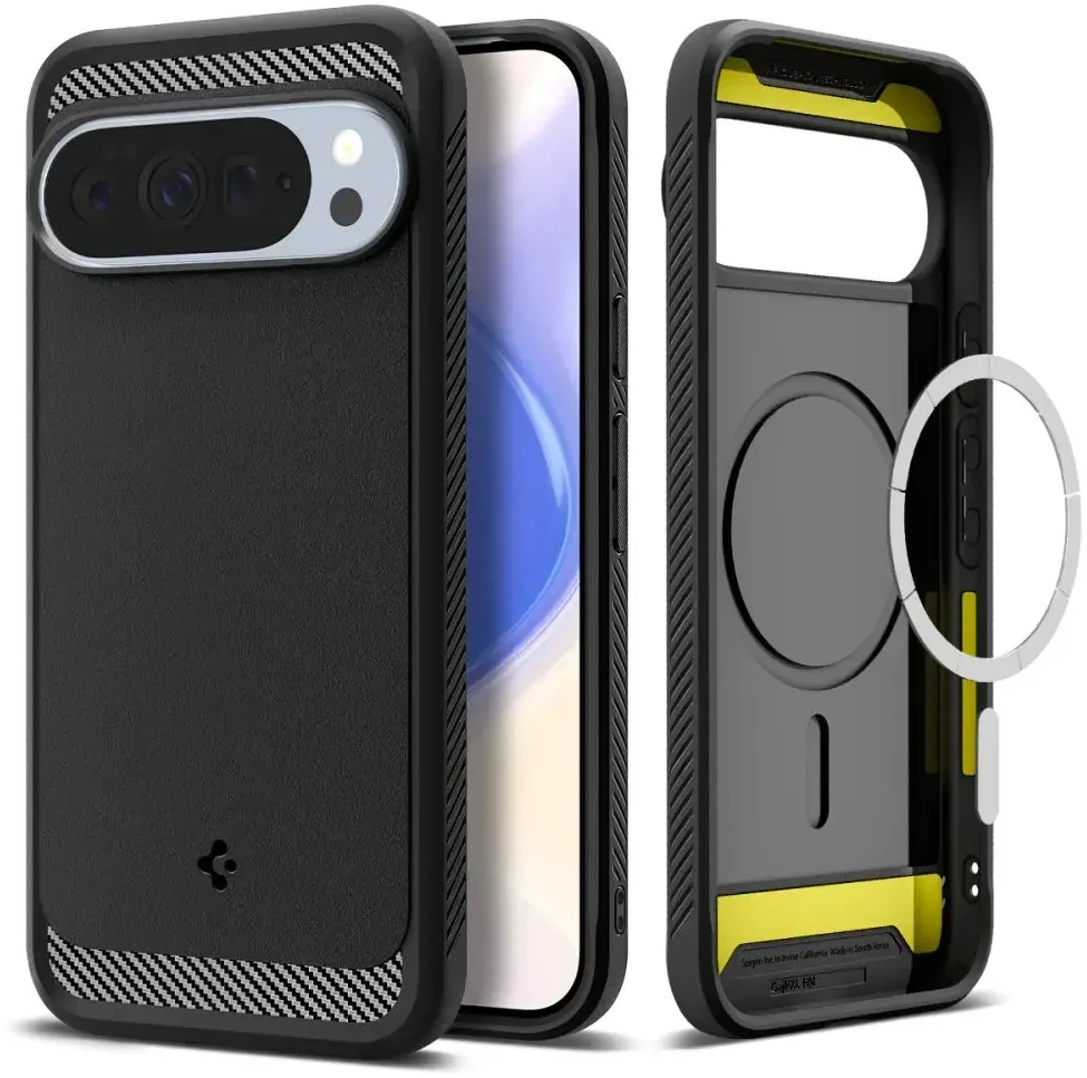 Dėklas Spigen Rugged Armor Mag Magsafe Google Pixel 10 Pro XL matte juodas