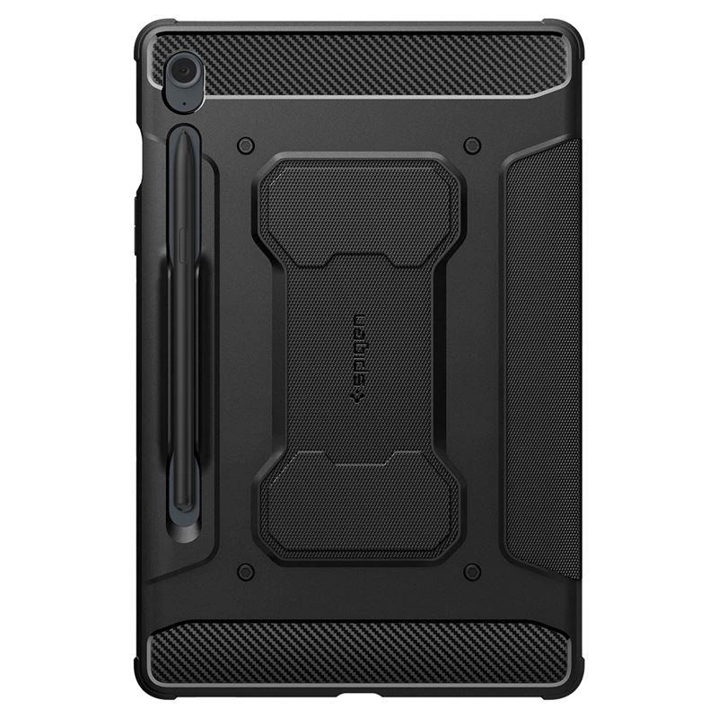 Spigen Rugged Armor Pro dėklas skirtas Samsung Galaxy Tab S9 FE 10.9'' X510 / X516B – juodos spalvos