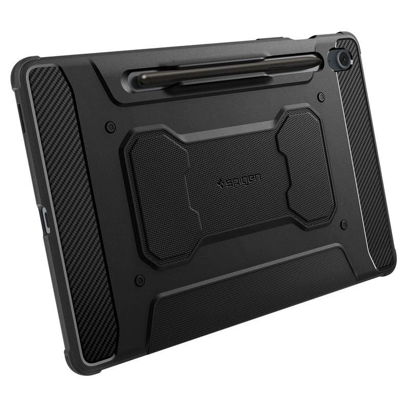 Spigen Rugged Armor Pro dėklas skirtas Samsung Galaxy Tab S9 FE 10.9'' X510 / X516B – juodos spalvos