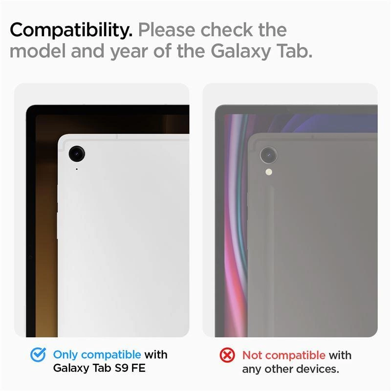 Spigen Rugged Armor Pro dėklas skirtas Samsung Galaxy Tab S9 FE 10.9'' X510 / X516B – juodos spalvos