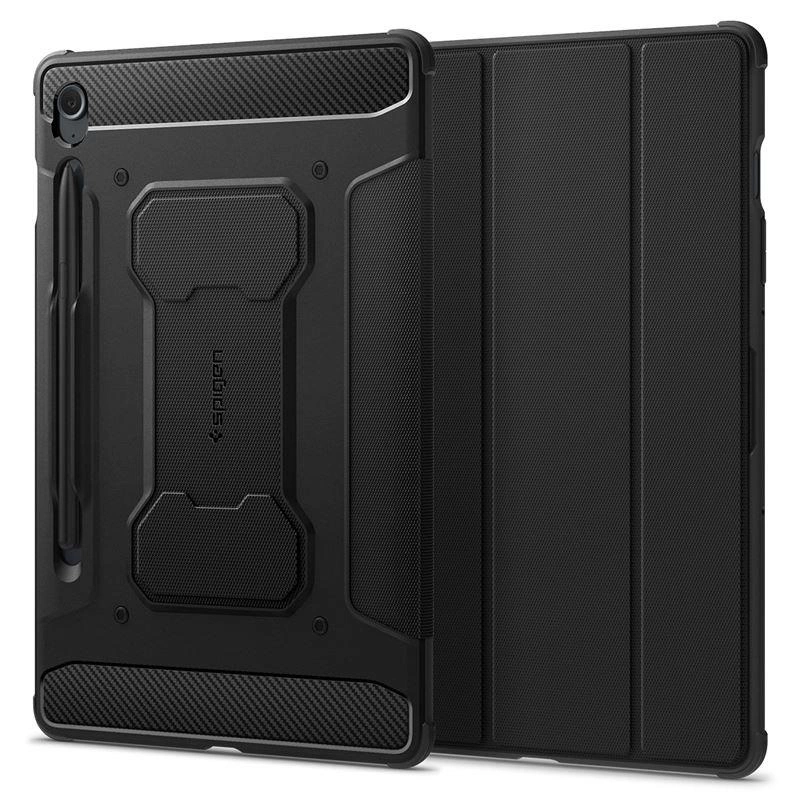 Spigen Rugged Armor Pro dėklas skirtas Samsung Galaxy Tab S9 FE 10.9'' X510 / X516B – juodos spalvos
