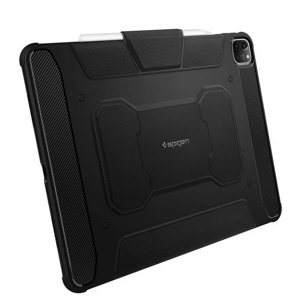 Spigen Rugged Armor Pro, juodos spalvos – Apple iPad Pro 12.9″ (2022/2021)