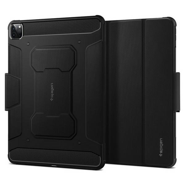 Spigen Rugged Armor Pro, juodos spalvos – Apple iPad Pro 12.9″ (2022/2021)