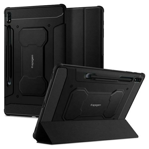 Spigen Rugged Armor Pro, juodos spalvos – Samsung Galaxy Tab S7+/S8+