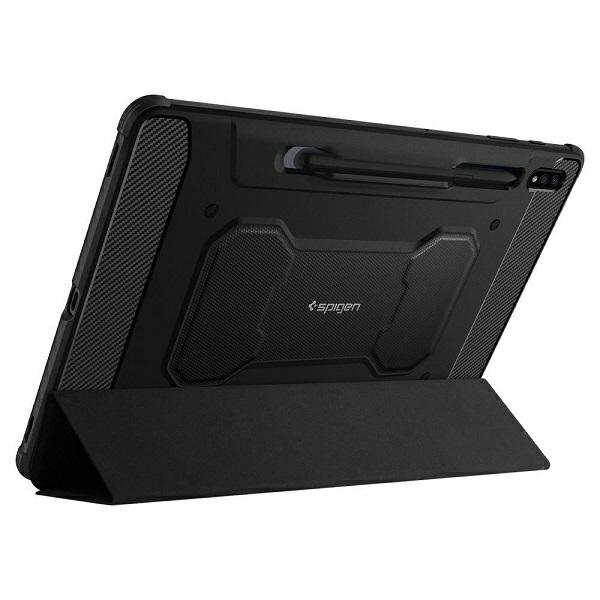 Spigen Rugged Armor Pro, juodos spalvos – Samsung Galaxy Tab S7+/S8+