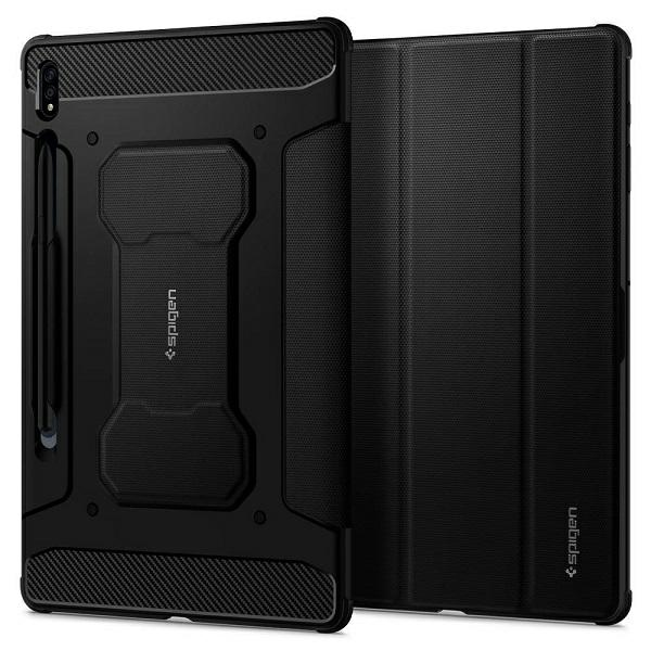 Spigen Rugged Armor Pro, juodos spalvos – Samsung Galaxy Tab S7+/S8+