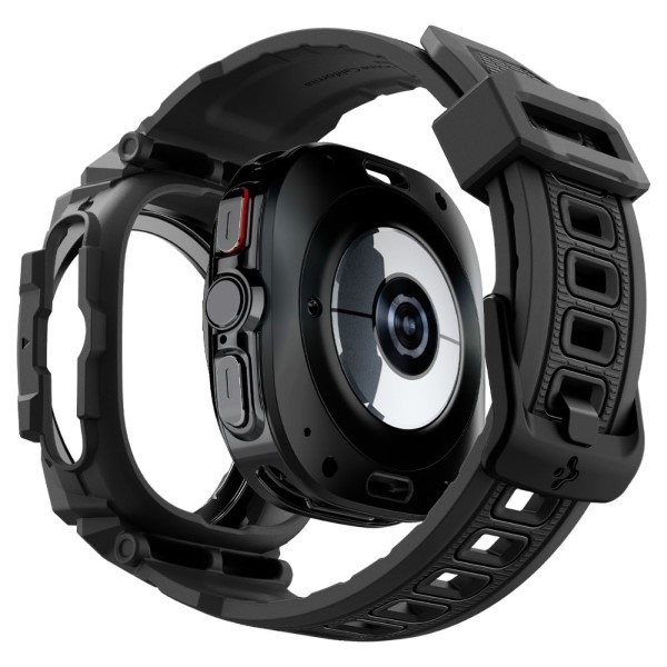 Apyrankė Samsung Galaxy Watch Ultra 2024 / 2025 (47 mm) Spigen Rugged Armor „Pro” matinės juodos spalvos