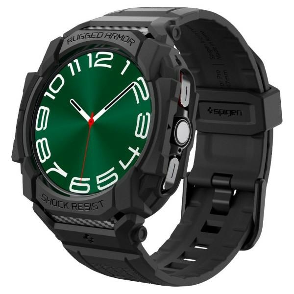 Apyrankė Samsung Galaxy Watch Ultra 2024 / 2025 (47 mm) Spigen Rugged Armor „Pro” matinės juodos spalvos