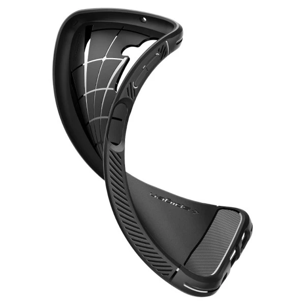 Spigen dėklas Rugged Armor, skirtas Samsung Galaxy A14 4G / LTE matinės juodos spalvos