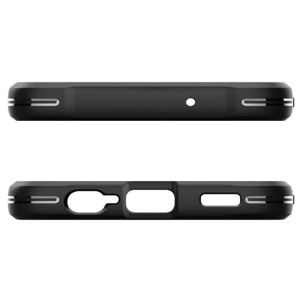 Spigen dėklas Rugged Armor, skirtas Samsung Galaxy A14 4G / LTE matinės juodos spalvos