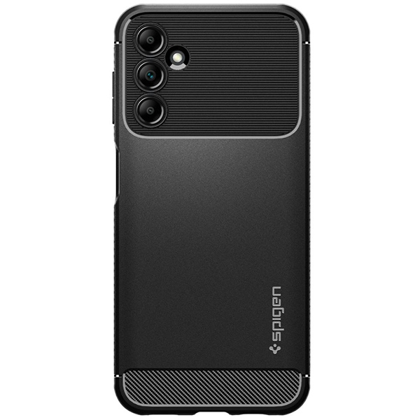 Dėklas Spigen Rugged Armor, juodas - Samsung Galaxy A14 5G