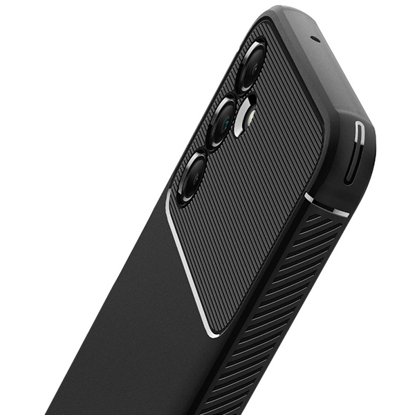 Dėklas Spigen Rugged Armor, juodas - Samsung Galaxy A14 5G
