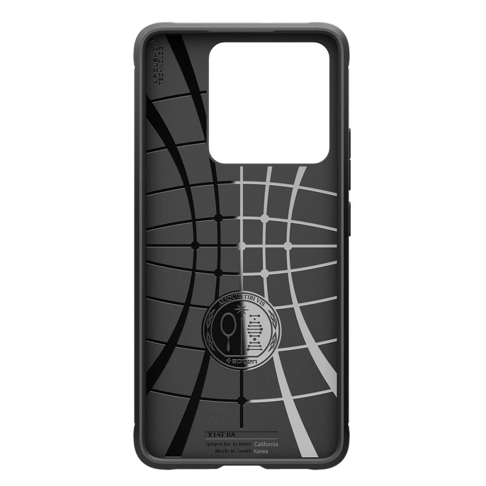 Spigen Rugged Armor dėklas skirtas Xiaomi 14T Pro – Matte juodos spalvos