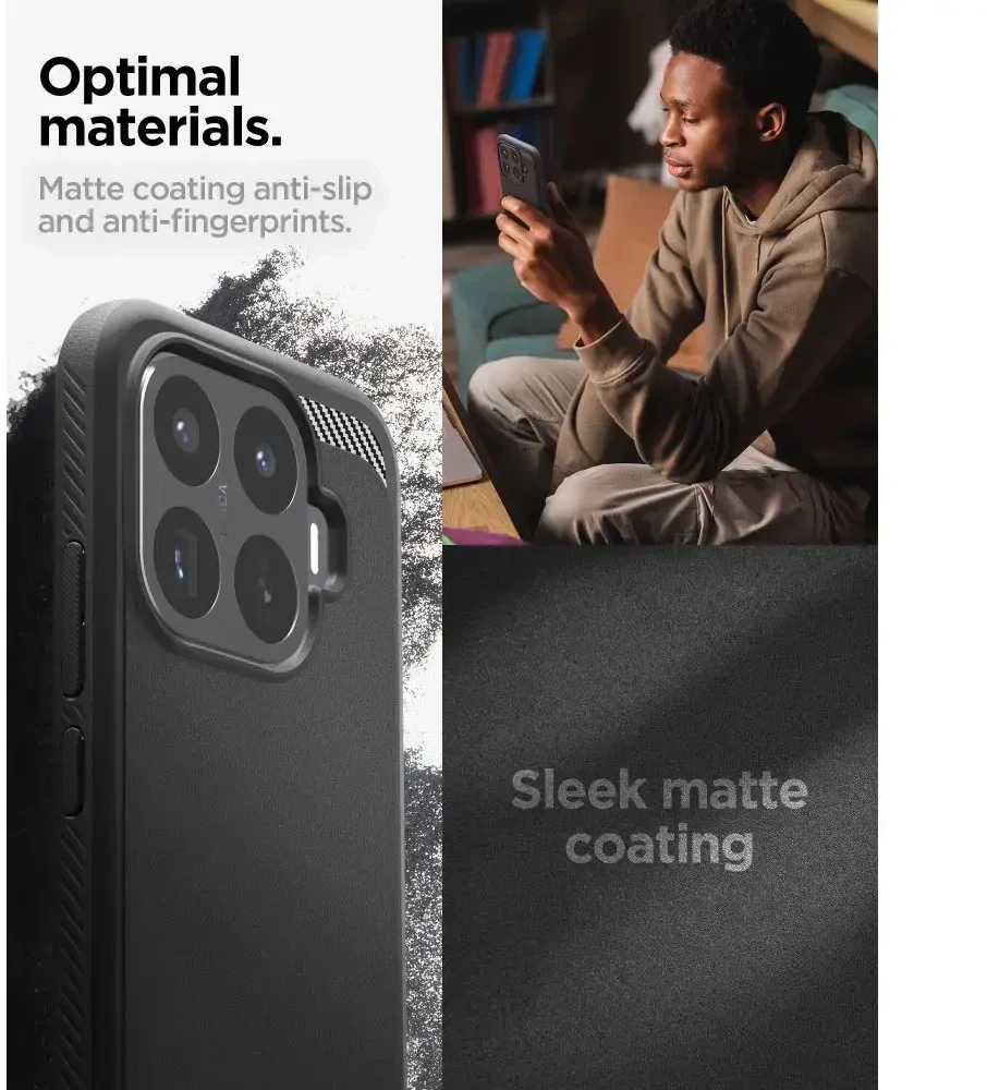 Dėklas SPIGEN RUGGED ARMOR XIAOMI 17T MATTE Juodas