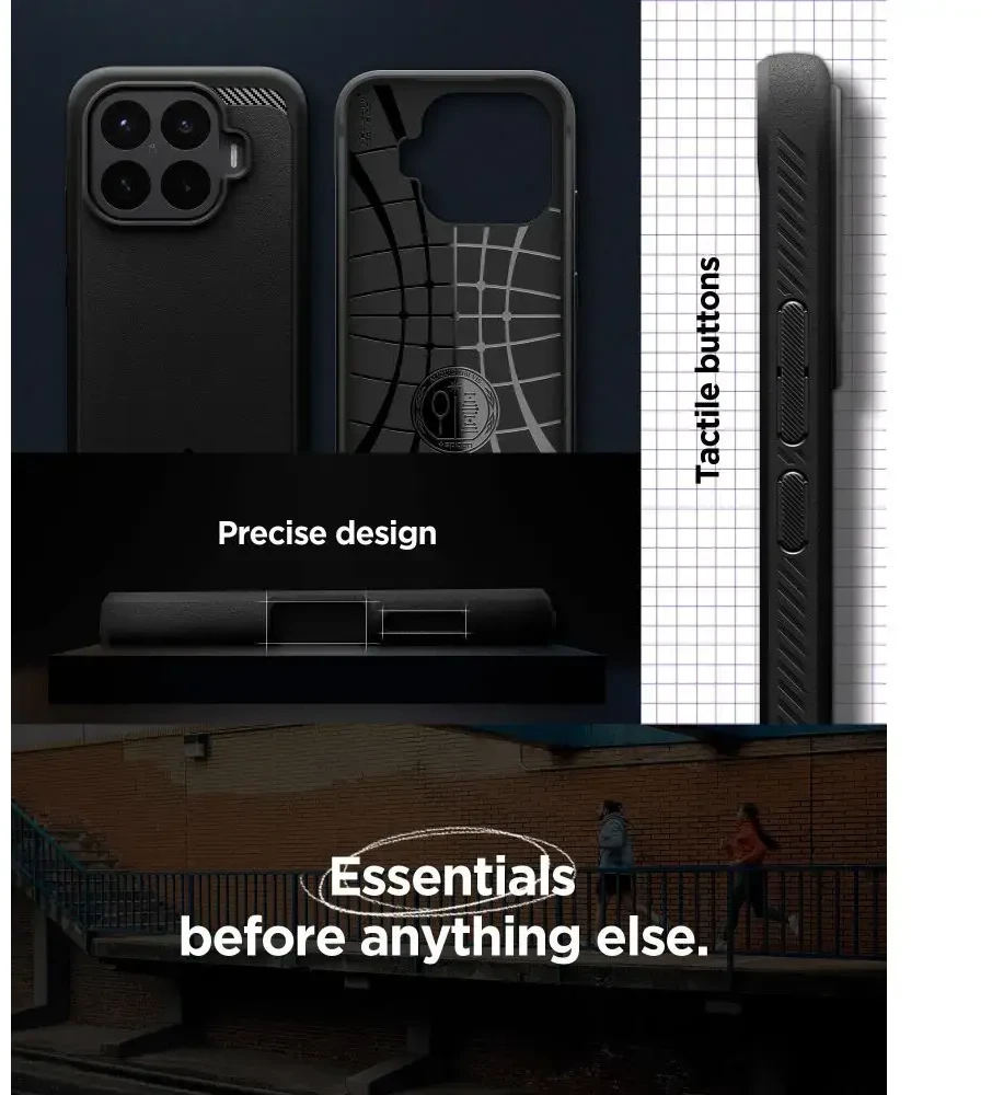 Dėklas SPIGEN RUGGED ARMOR XIAOMI 17T PRO MATTE Juodas