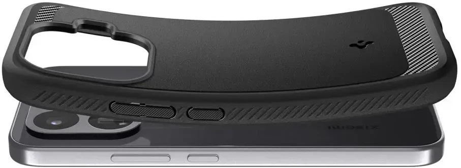 Dėklas SPIGEN RUGGED ARMOR XIAOMI 17T PRO MATTE Juodas