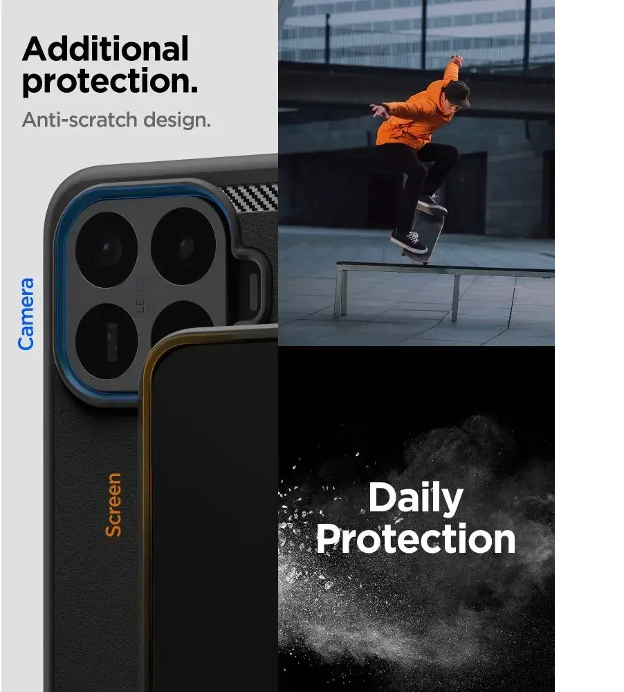 Dėklas SPIGEN RUGGED ARMOR XIAOMI 17T PRO MATTE Juodas