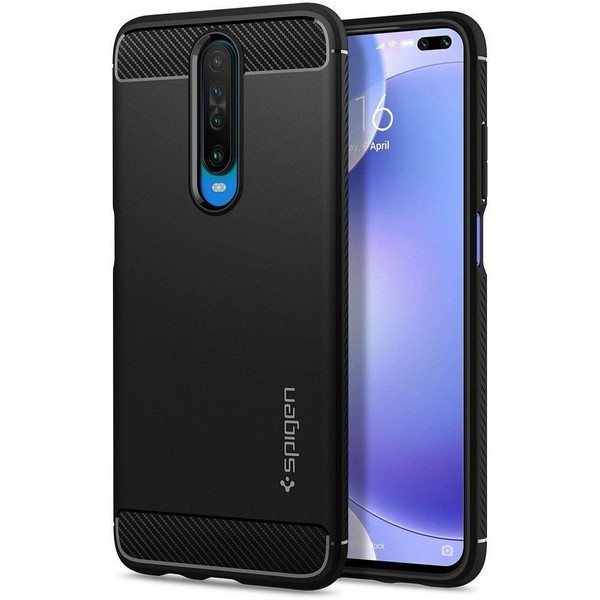 Spingen Rugged Armor telefono dėklas skirtas Poco X2, Xiaomi Redmi K30, juodas