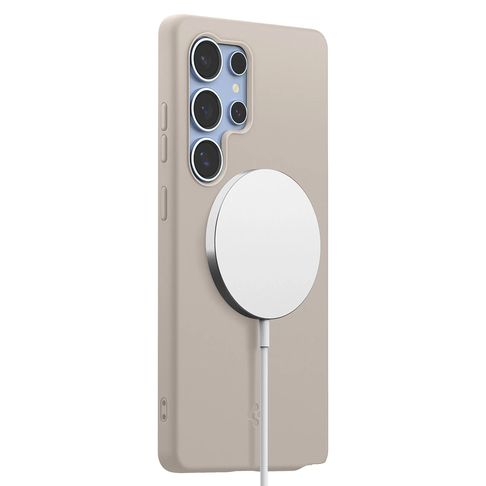 Dėklas Spigen Silicone Fit Mag Samsung Galaxy S25Ultra – titanium