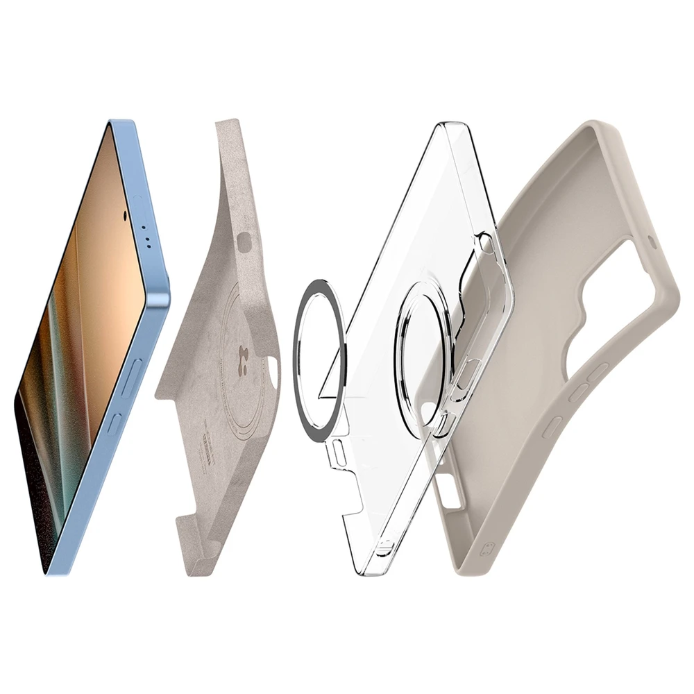 Dėklas Spigen Silicone Fit Mag Samsung Galaxy S25Ultra – titanium