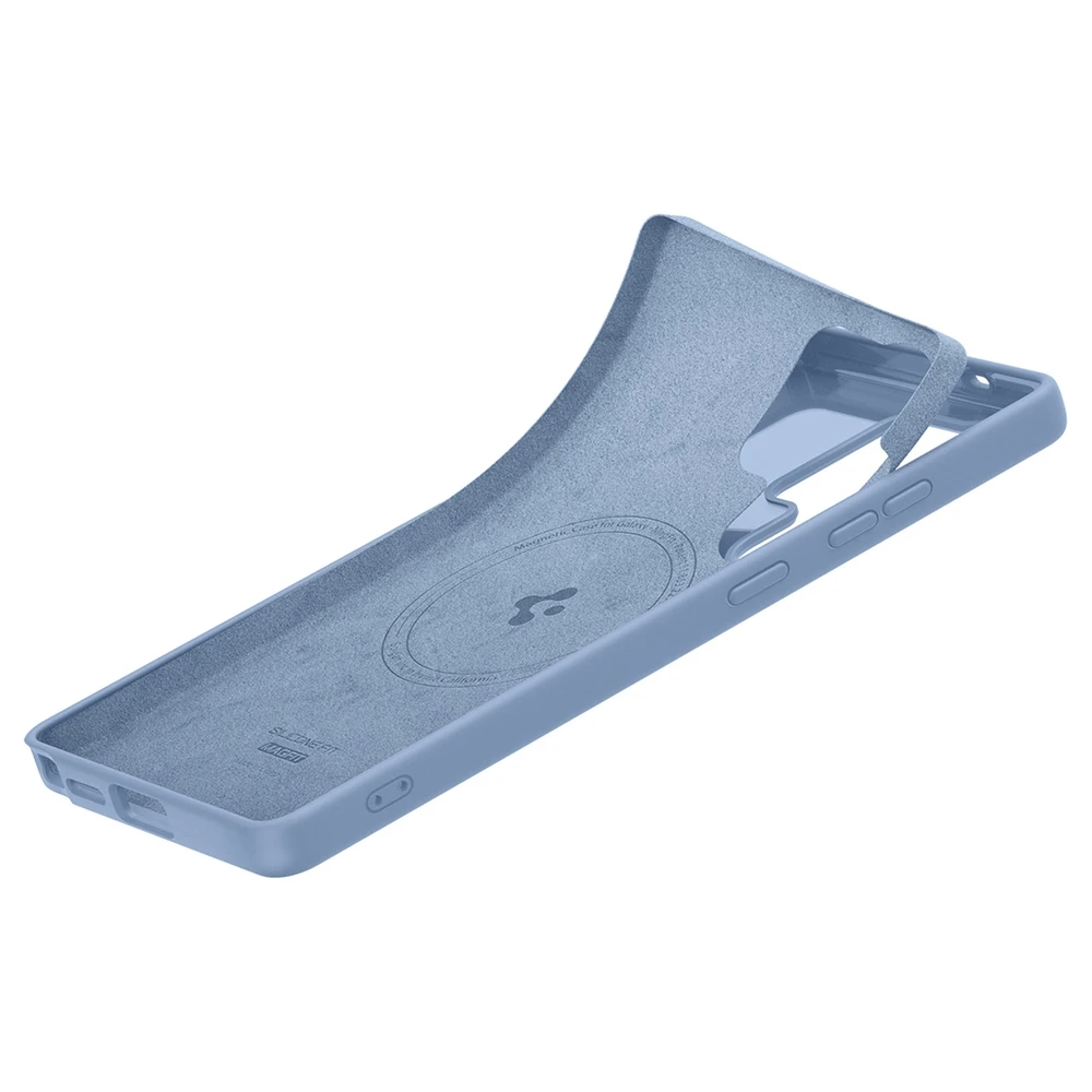 Spigen Silicone Fit Mag Samsung Galaxy S25 Ultra – dėklas telefonui mėlynos spalvos