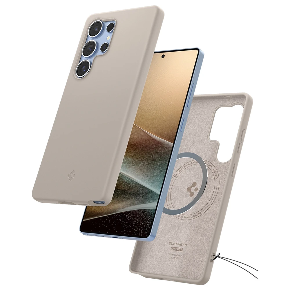 Dėklas Spigen Silicone Fit Mag Samsung Galaxy S25Ultra – titanium