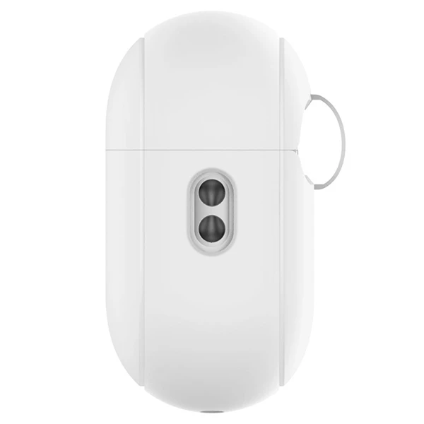Spigen Silikoninis dėklas Silicone Fit baltas + pilkas dirželis - AirPods Pro (2-os kartos)