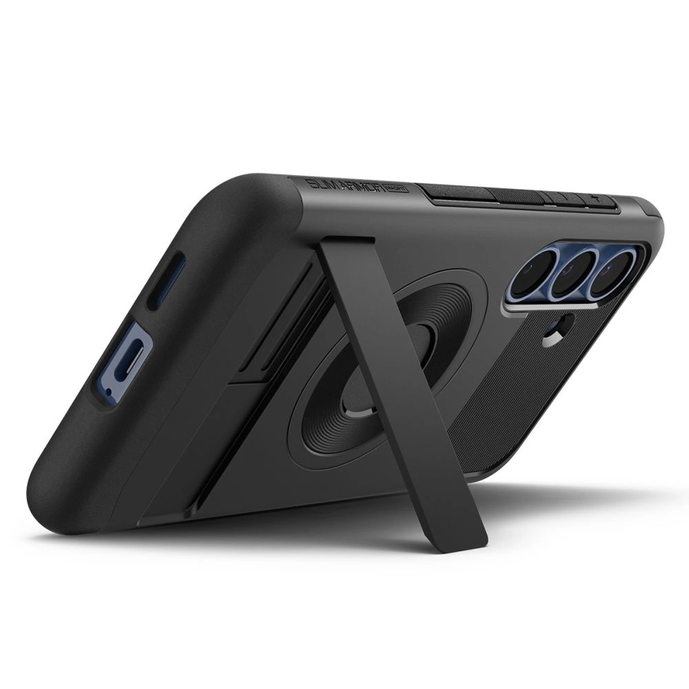 Spigen Slim Armor dėklas MagSafe, skirtas Samsung Galaxy S25 Plus – Juodas